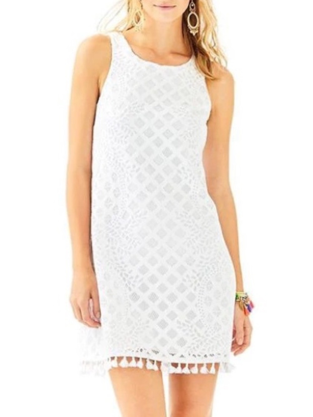 Lilly Pulitzer Marquette Resort White Lace Shift Dress